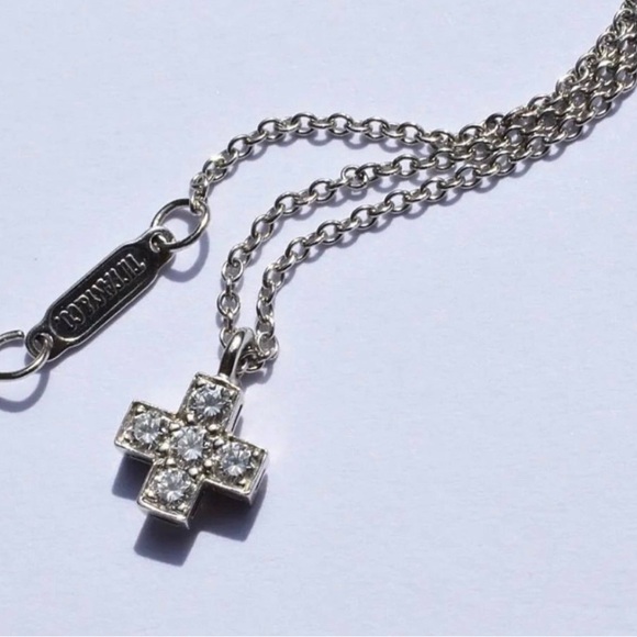 PLATINUM Classic Collection Natural Diamonds Crucifix Cross Rare Necklace - Picture 7 of 8